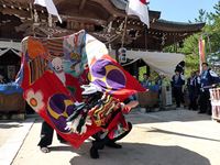 2013年 津田石清水神社 秋季例大祭 獅子舞の写真③