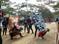 2015年 津田石清水神社 秋季例大祭 西町の獅子舞の写真④