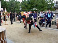 2016年 津田石清水神社 秋季例大祭 西町の獅子舞の写真